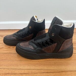 Fendi Men’s High-Top Croc Sneakers
